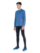 Ronhill Men's Tech Reflect Tight in Black/Reflect - worn, front