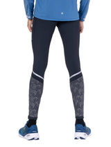 Ronhill Men's Tech Reflect Tight in Black/Reflect - worn, front