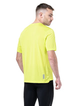 Ronhill Men's Tech S/S Tee in Acid/Oxide - back, fit