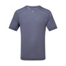 Ronhill Men's Tech S/S Tee in Anchor/Electric Blue - front