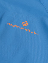 Ronhill Men's Tech Storm Jacket in Glacier/Ronhill Red - logo detail