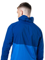 Ronhill Men's Tech Storm Jacket in Ocean/Electric Blue - adjustable hood detail