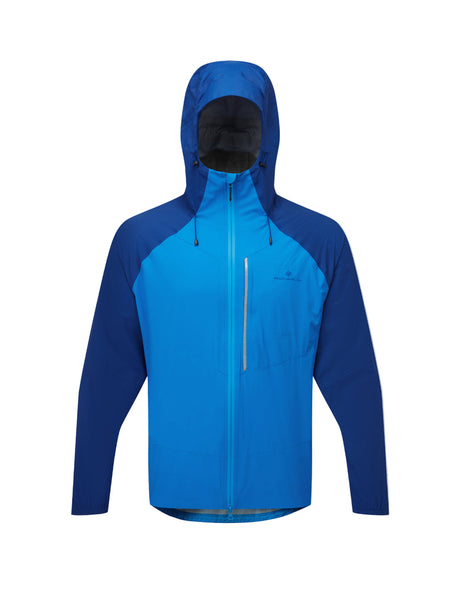 Ronhill Men's Tech Storm Jacket in Ocean/Electric Blue - front