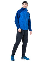 Ronhill Men's Tech Storm Jacket in Ocean/Electric Blue - worn, front