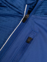 Ronhill Men's Tech Winter 1/2 Zip in Ocean/Electric Blue - zip detail