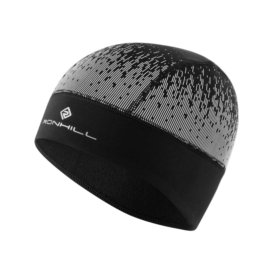 Ronhill Reflect Beanie in Black/Reflect - front