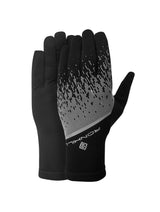 Ronhill Reflect Glove in Black/Reflect - front