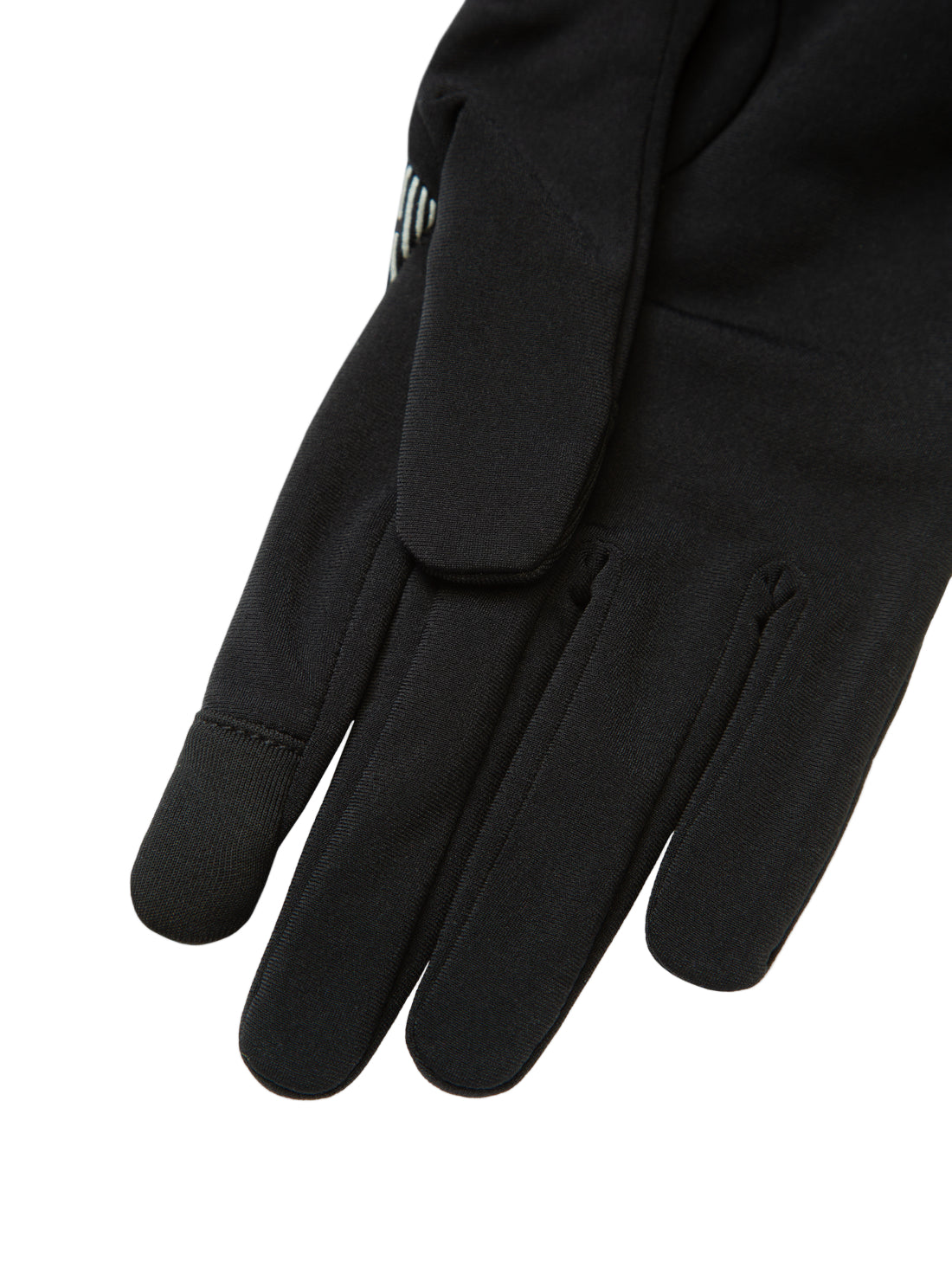 Ronhill Reflect Glove in Black/Reflect - smart-tip detail