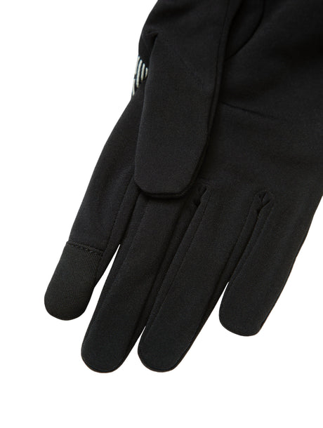 Ronhill Reflect Glove in Black/Reflect - smart-tip detail