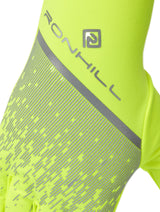Ronhill Reflect Glove in Fluo Yellow/Reflect - brand logo detail