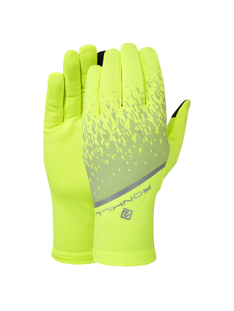 Ronhill Reflect Glove in Fluo Yellow/Reflect - front
