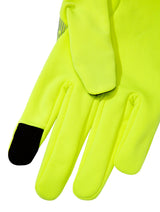 Ronhill Reflect Glove in Fluo Yellow/Reflect - smart-tip detail