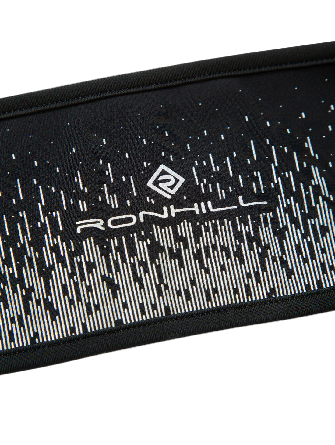 Ronhill Reflect Headband in Black/Reflect - Brand Logo
