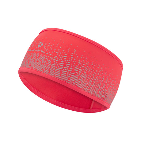 Ronhill Reflect Headband in Hot Coral/Reflect - Front
