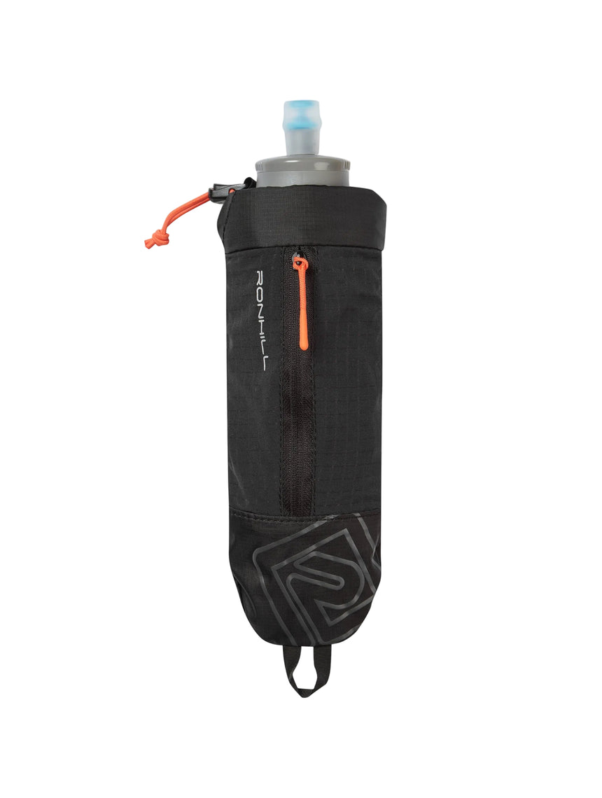 Ronhill SoftFlask with Sleeve in Black/Ronhill Red - front
