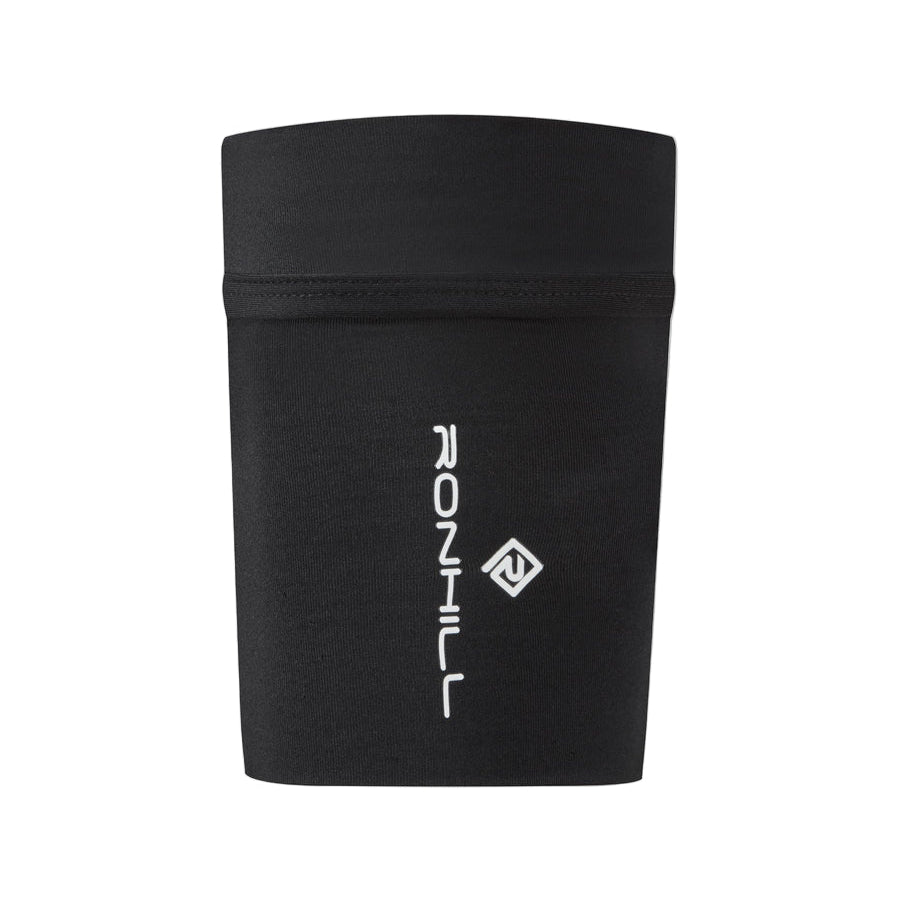 Ronhill Stretch Arm Pocket in All Black - front