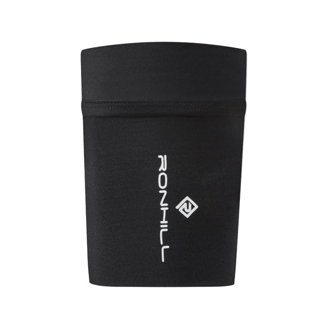 Ronhill Stretch Arm Pocket in All Black - front