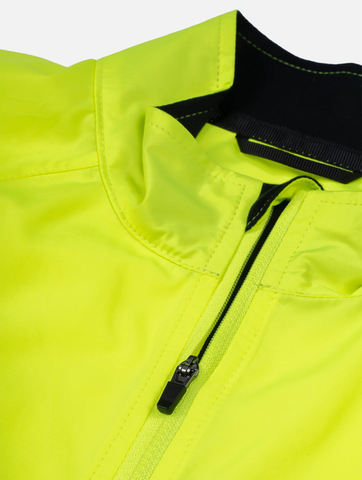 Ronhill Women's Core Jacket in Fluo Zest - collar detail