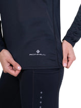 Ronhill Women's Core L/S Tee in Black - cuff detail