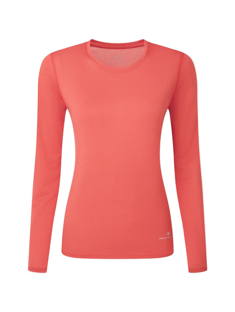 Ronhill Women's Core L/S Tee in Sumac - front