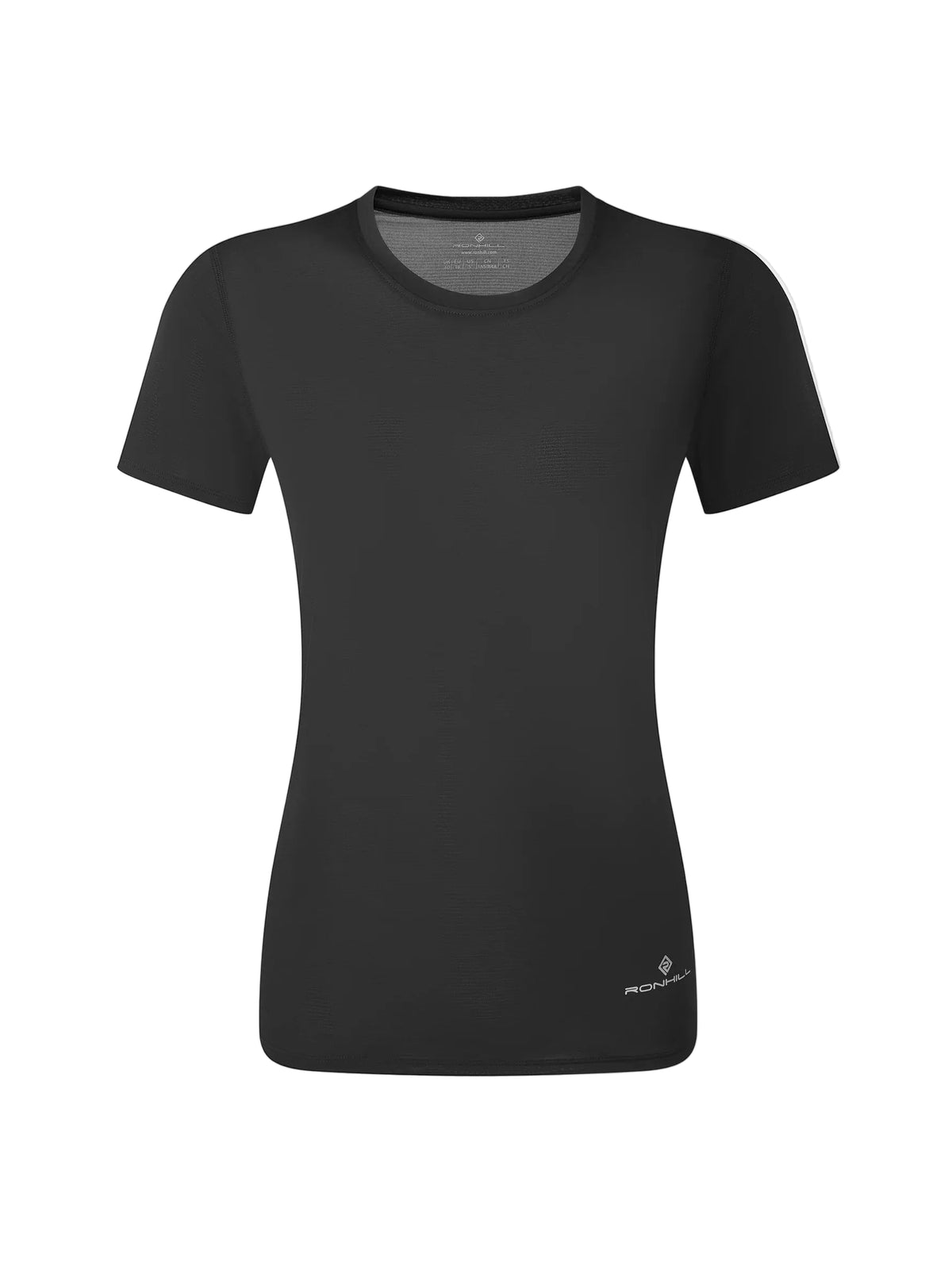 Ronhill Women's Core S/S Tee in Black - flat, front