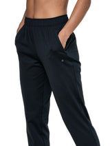 Ronhill Women's Core Slim Trackster in All Black - hand warmer pocket detail