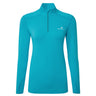 Ronhill Women's Core Thermal 1/2 Zip in Azure/Bright White - front