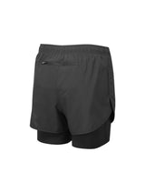 Ronhill Women's Core Twin Short in Black - flat, back