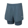 Ronhill Women's Core Twin Short in Evening Haze - flat, front