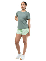 Ronhill Women's Tech 4.5" Short in Seafoam/Laurel - detail, 3