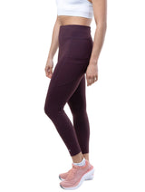 Ronhill Women's Tech 7/8 Tight in Espresso - detail, 1
