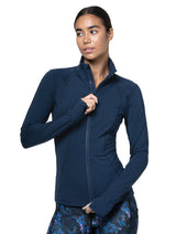 Ronhill Women's Tech Contour Jacket Outdoor Action Dark Navy - Zip