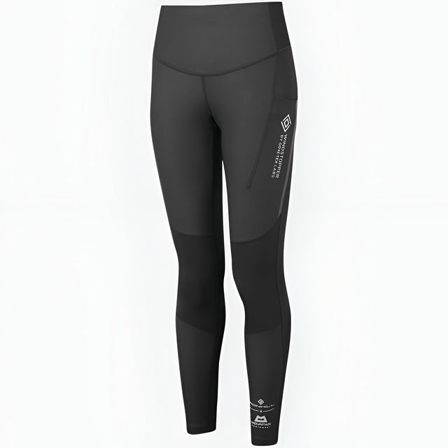 Ronhill Women's Tech GORE-TEX Windstopper Tight All Black - front