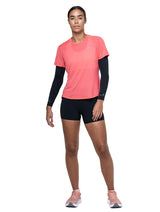 Ronhill Women's Tech Race Stretch Short in All Black - worn, front