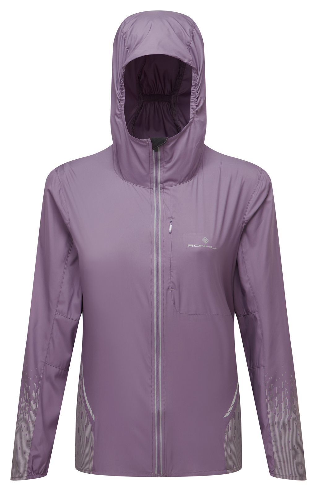 Ronhill Women's Tech Reflect Jacket in Dark Iris/Reflect - front