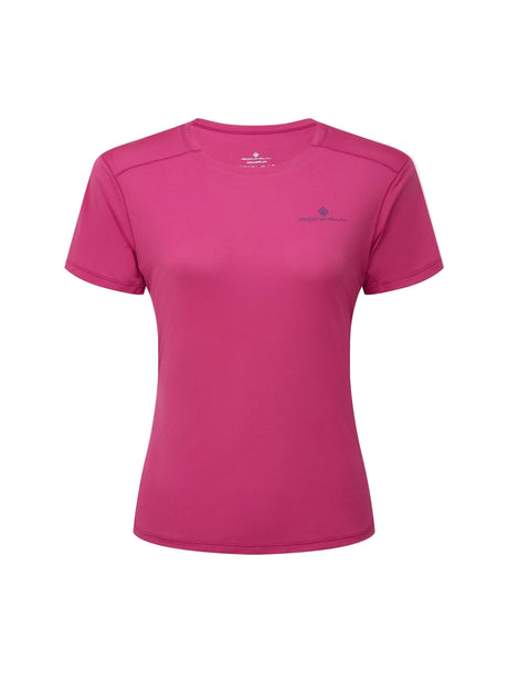 Ronhill Women's Tech S/S Tee in Exuberance/Classic Blue - front
