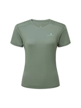 Ronhill Women's Tech S/S Tee in Laurel/Seafoam - front
