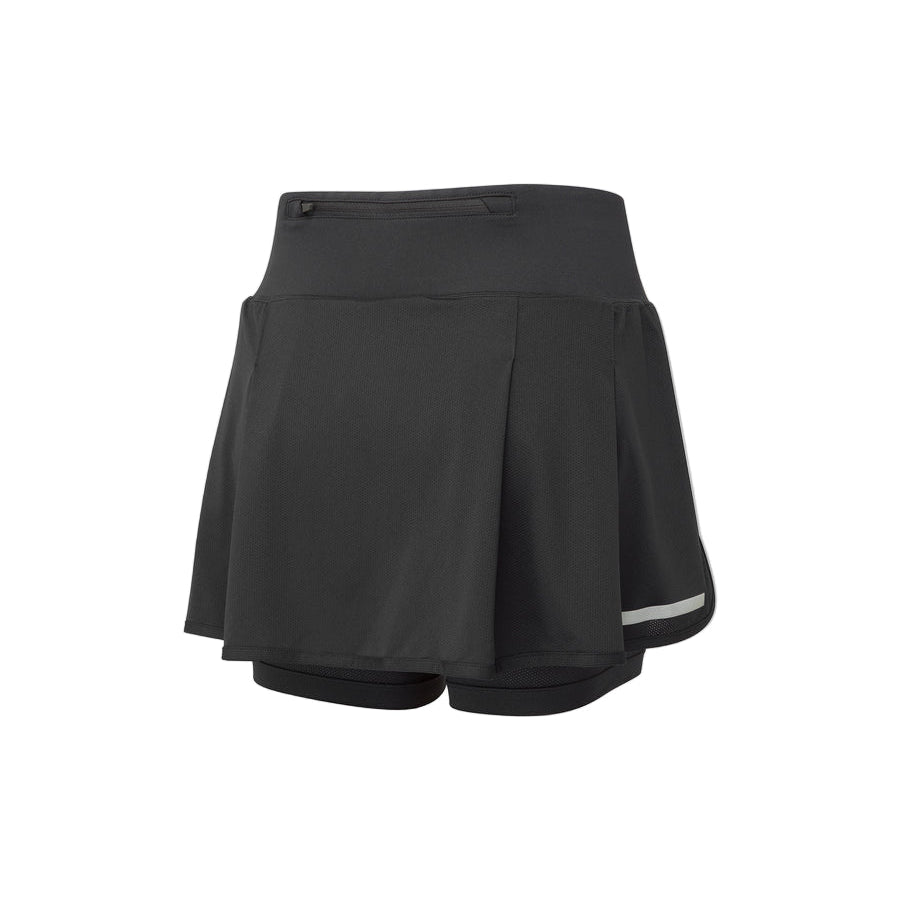 Ronhill Women's Tech Skort in All Black - back