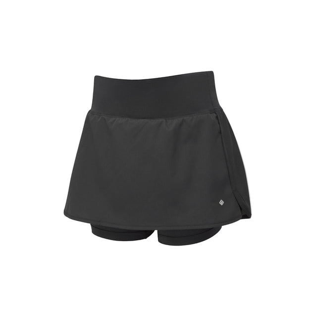 Ronhill Women's Tech Skort in All Black - front