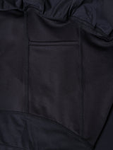 Ronhill Women's Tech Skort in All Black - thigh stash pocket detail