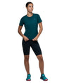 Ronhill Women's Tech Stretch Short in All Black - front, worn