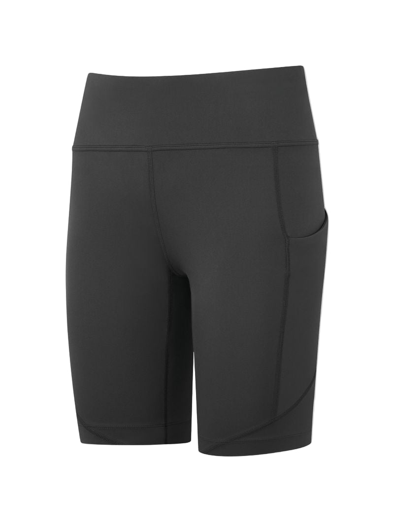 Ronhill Women's Tech Stretch Short in All Black - front
