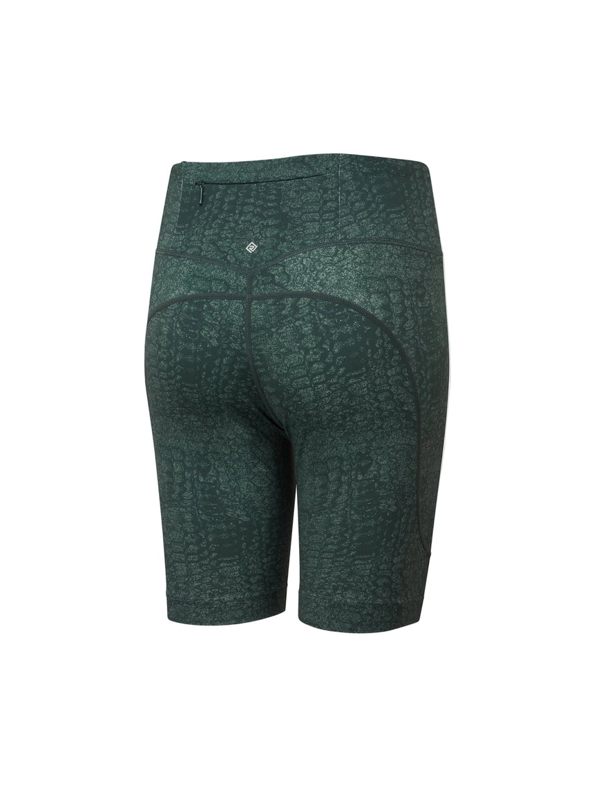 Ronhill Women's Tech Stretch Short in Dark Laurel Serpent - back