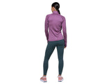 Ronhill Women's Tech Tight in Evening Haze - back, worn
