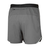 Ronhill Men's Tech 5" Short Outdoor Action Iron/Cardinal Orange- Back