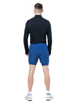 Ronhill Mens Core 5" Twin Short Outdoor Action DrkCobalt/BrightWhite- Back Fit on Model