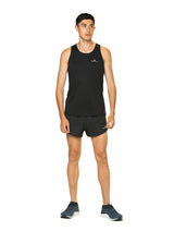 Ronhill Mens Core Racer Short Outdoor Action Black/Bright White- Front Fit on Model