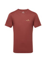 Ronhill Mens Core S/S Tee Outdoor Action Chestnut/Acid- Front