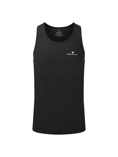Ronhill Mens Core Vest Outdoor Action Black/Bright White- Front