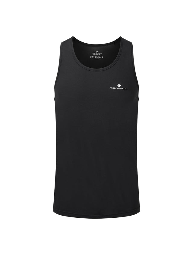 Ronhill Mens Core Vest Outdoor Action Black/Bright White- Front